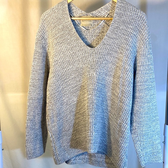 Urban Outfitters Sweaters | Knit Oversized Sweater | Color: Gray/White | Size XS - Picture 7 of 8